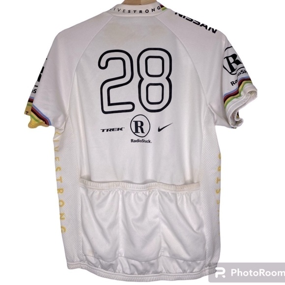 TREK CYCLING JERSEY #28 2010- Sponsors Radio Shack, Live Strong, Nissan - Picture 5 of 5